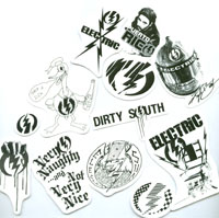 Electric Sunglasses - (6) Sticker Pack