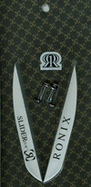 .8" Metallic Silver Slider Fin