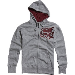 Fox - Vertical Zip Front Fleece Hoodie