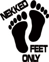 Boardstop - Nekked Feet Only Boat Sticker