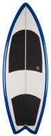 2011 5' 0" Koal Blue Paint Drip WakeSurf Board
