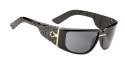 Spy Sunglasses - Bronsen - Black w/White Texture on Temples/Grey
