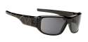 Lacrosse Sunglasses - Black w/Colourful Striped Temples/Grey