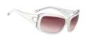Spy Sunglasses - Thrash - White w/Clear Merlot Fade