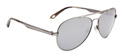 Parker Sunglasses - Antique Silver/Grey w/Black Mirror