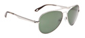 Parker Sunglasses - Silver/Grey Green